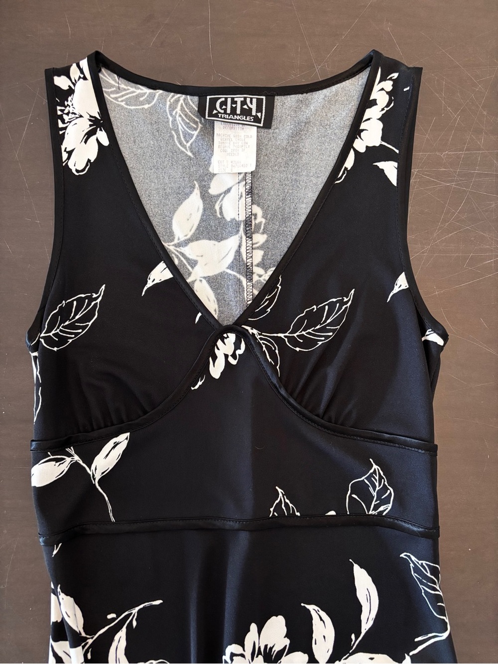 Y2K city triangles midi dress